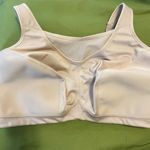 Glamorise Sport Beige No-Bounce Moisture Wicking Camisole Sports Bra 46F - Picture 4 of 8